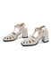 RETRO CUTOUT SANDALEN HIGH HEEL SCHUHE