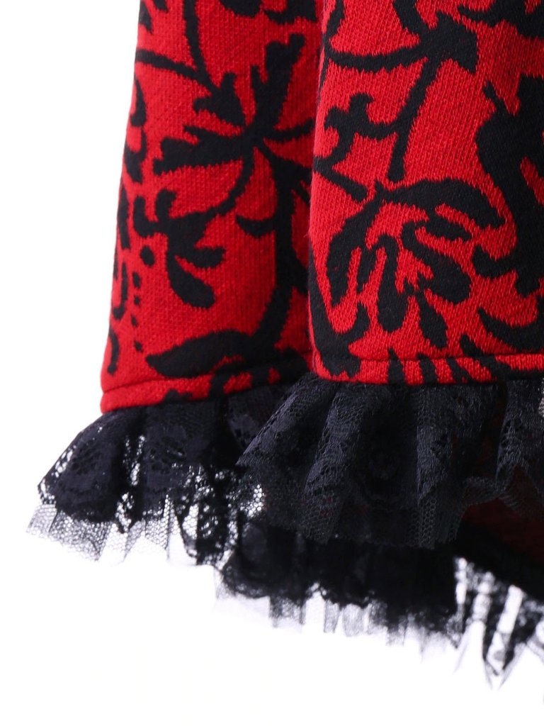 Gothic Steampunk Spitze Spaghetti Kleid