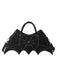 Retro Schwarz Halloween Fledermausform Spinnennetz Handtasche