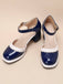 Rosa RETRO KNÖCHELRIEMEN HIGH HEELS SCHUHE
