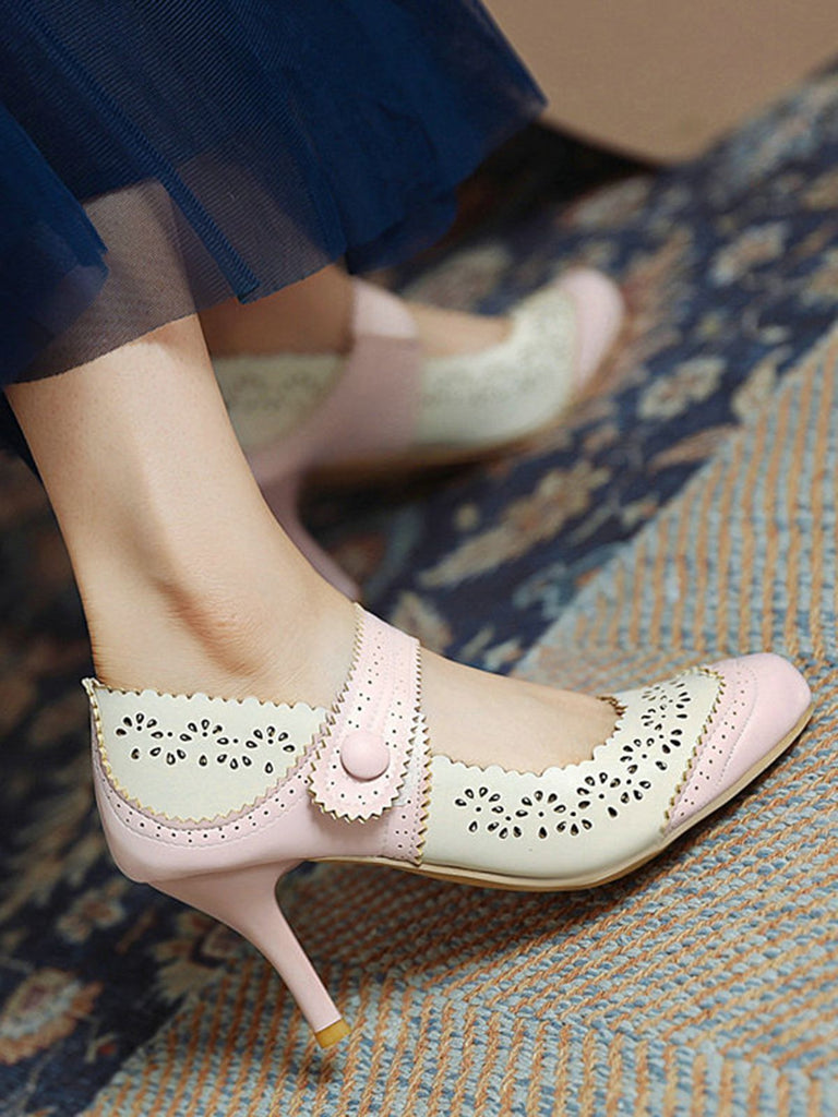 MARY JANE STILETTO-ABSATZ MIT RUNDEM KOPF