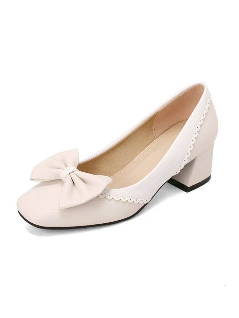 Aprikose RETRO MARY JANE HIGH HEEL SCHUHE