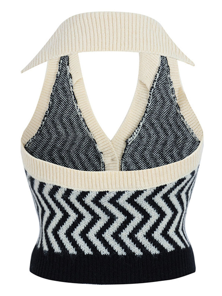 STREIFEN STRICKANLEITUNG NECKHOLDER TOP