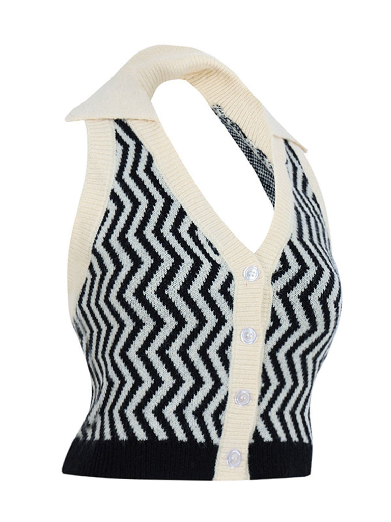 STREIFEN STRICKANLEITUNG NECKHOLDER TOP