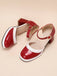 Rosa RETRO KNÖCHELRIEMEN HIGH HEELS SCHUHE