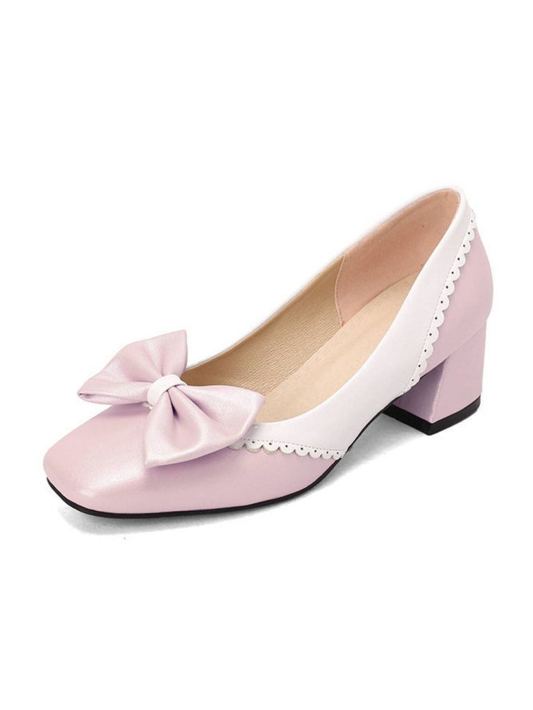 Aprikose RETRO MARY JANE HIGH HEEL SCHUHE