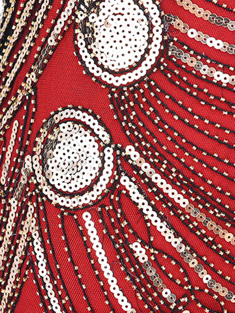 1920ER PERLEN PAILLETTEN FLAPPER KLEID