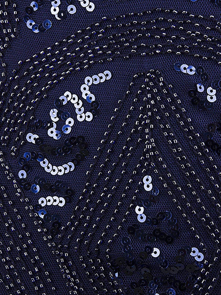 1920ER FRANSEN PERLEN PAILLETTEN KLEID