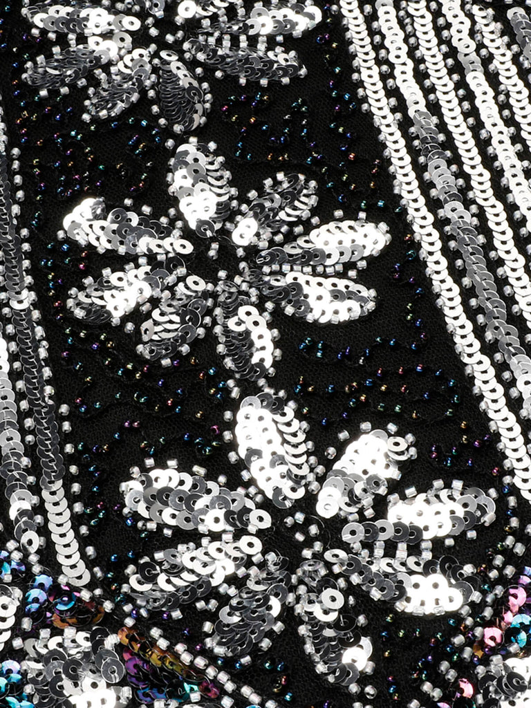 1920ER PAILLETTEN FRANSEN KLEID