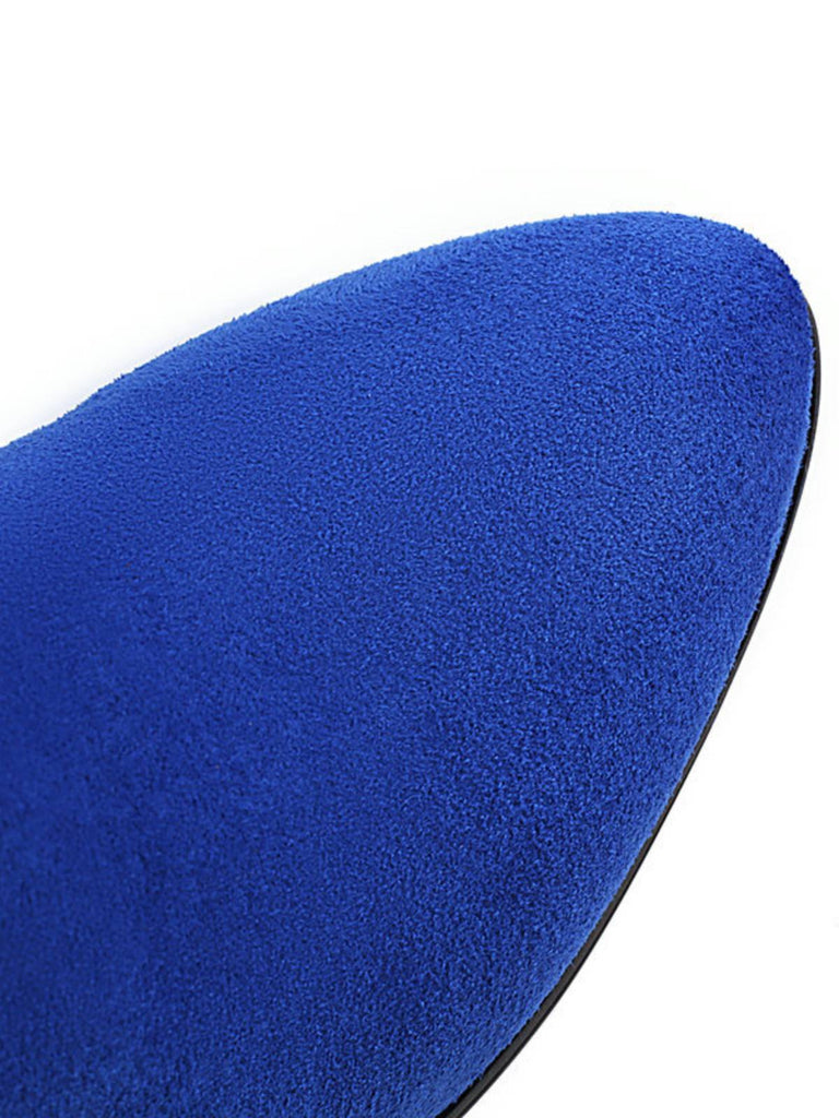 Schwarz RETRO KURZE PLÜSCH-FESTE WARMSTIEFEL