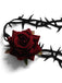 Retro Gothic Rose Flanell Blume Samt Halskette