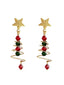 Bunte Weihnachten Stern Kristall Ohrringe