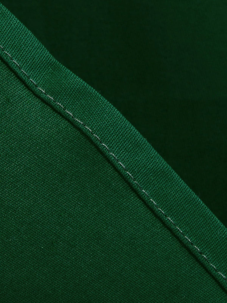 Grün 1950ER HOHE TAILLE V-AUSSCHNITT SWING KLEID