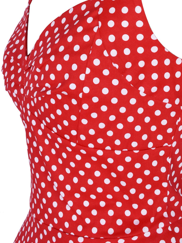 1950ER DOT NECKHOLDER ROCKABILLY SWING KLEID