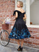 1950ER VINTAGE SCHULTERFREI SCHMETTERLING KLEID