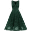 Blau 1950ER SPITZE BLUMEN SWING KLEID