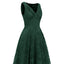 Blau 1950ER SPITZE BLUMEN SWING KLEID