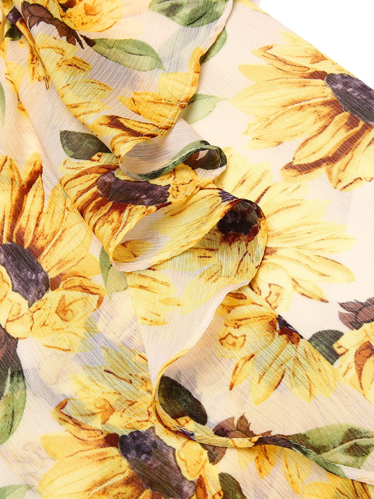 PATCHWORK BLUMEN NECKHOLDER ETUIKLEID