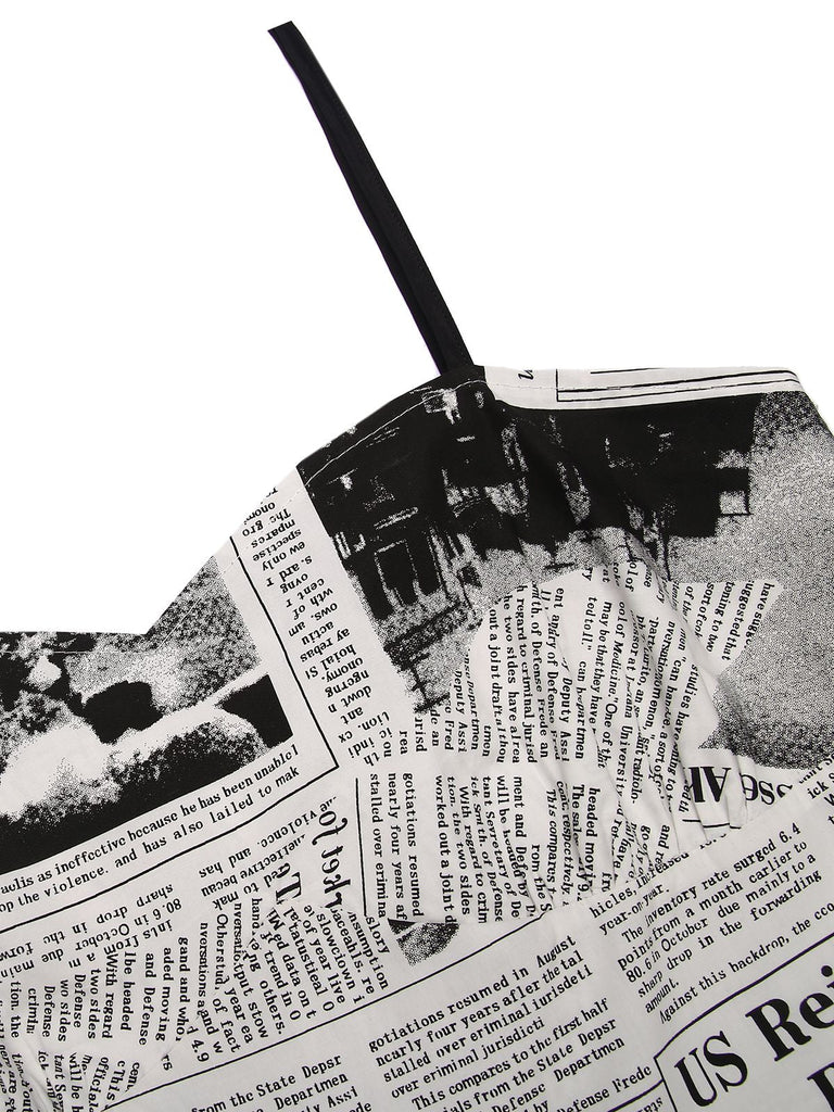 Weiß 1950er Halloween Fledermaus Kap Swing Kleid