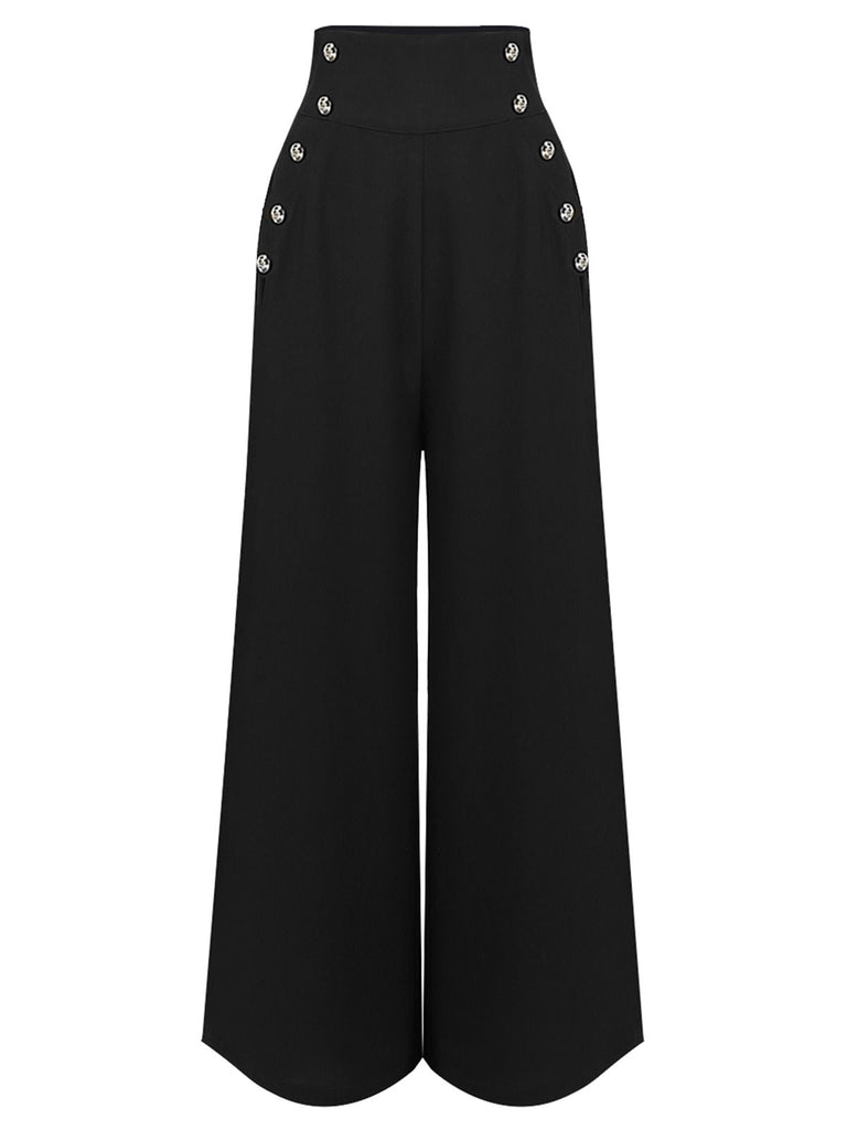 1930er SOLIDE BLUSE & SCHWARZ STRÄGER HOSE