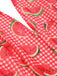WASSERMELONE ROTER HALFTER PATCHWORK STRAMPLER