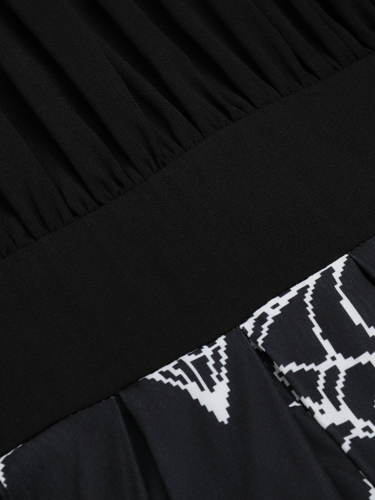 HALLOWEEN GOTHIC SPINNENNETZ SWING KLEID