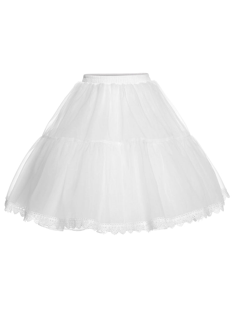 1950er Spitzenrand Unterrock Petticoat