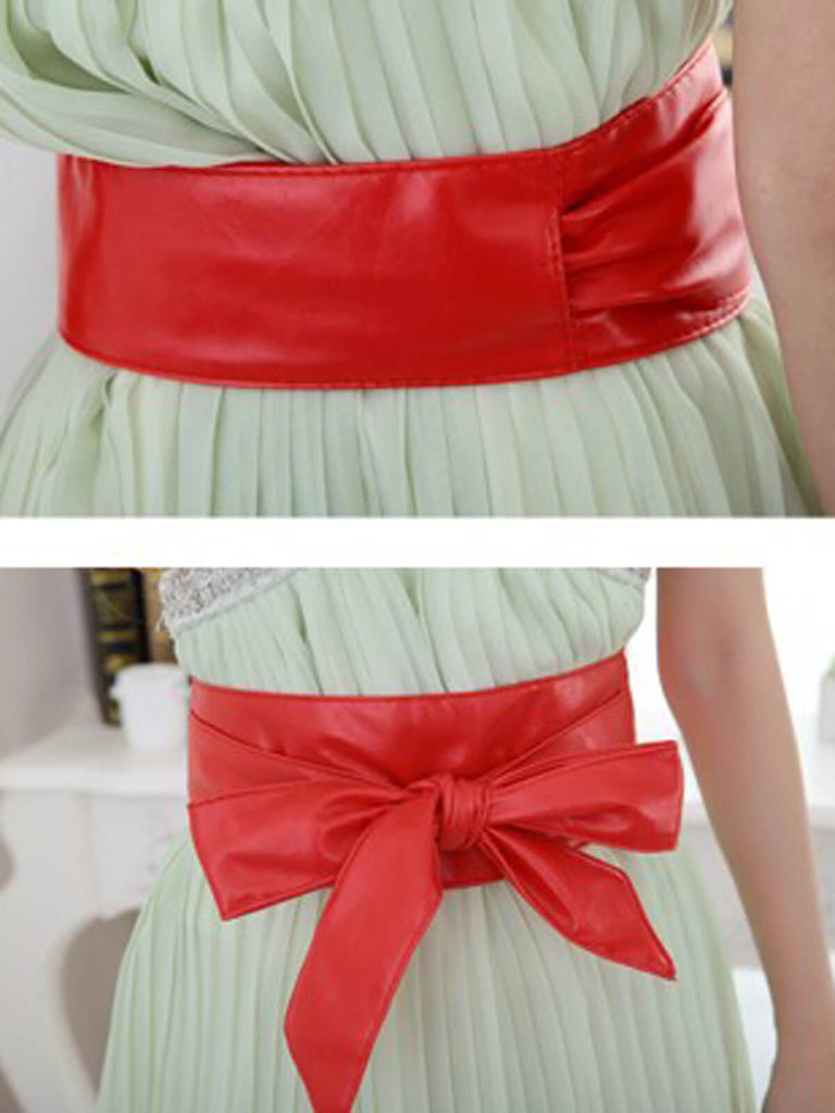 1950ER LACE UP BOW GÜRTEL BREITE ABNEHMEN TAILLEN BAND