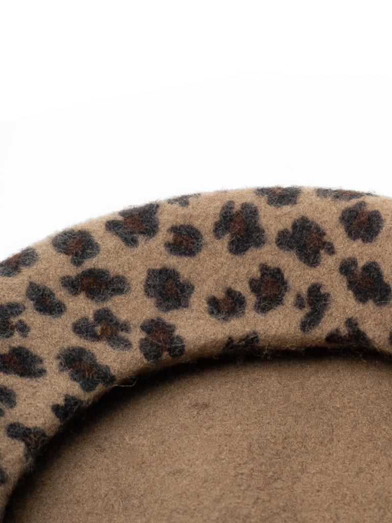 RETRO LEOPARD WOLLE BARETS