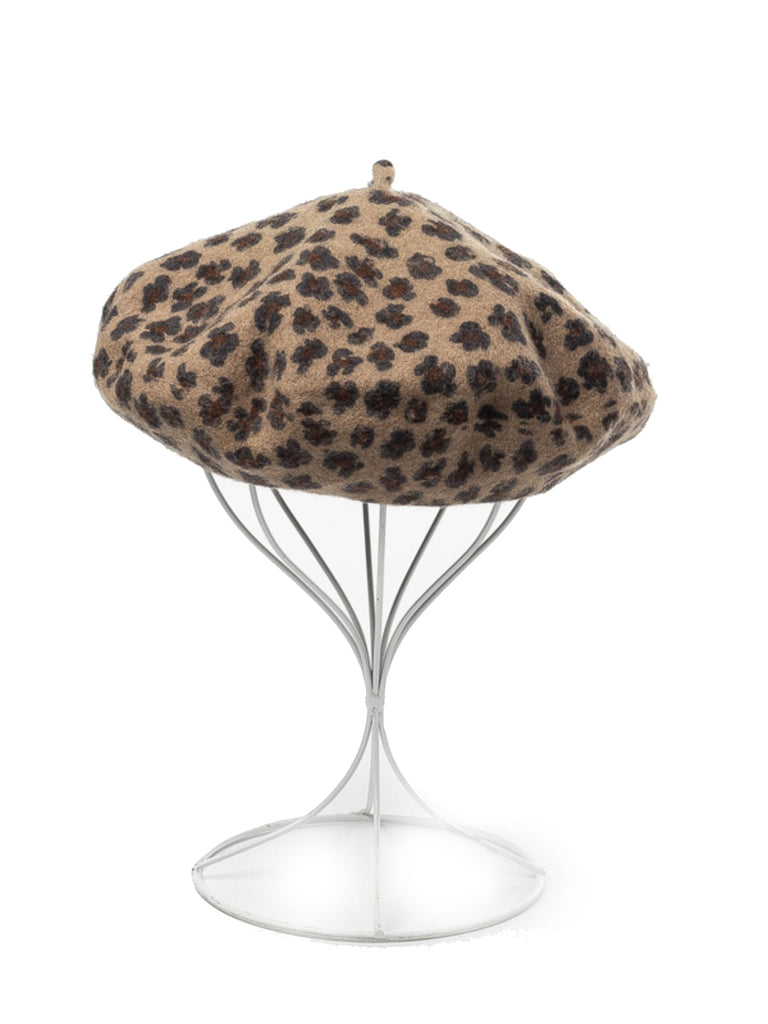 RETRO LEOPARD WOLLE BARETS