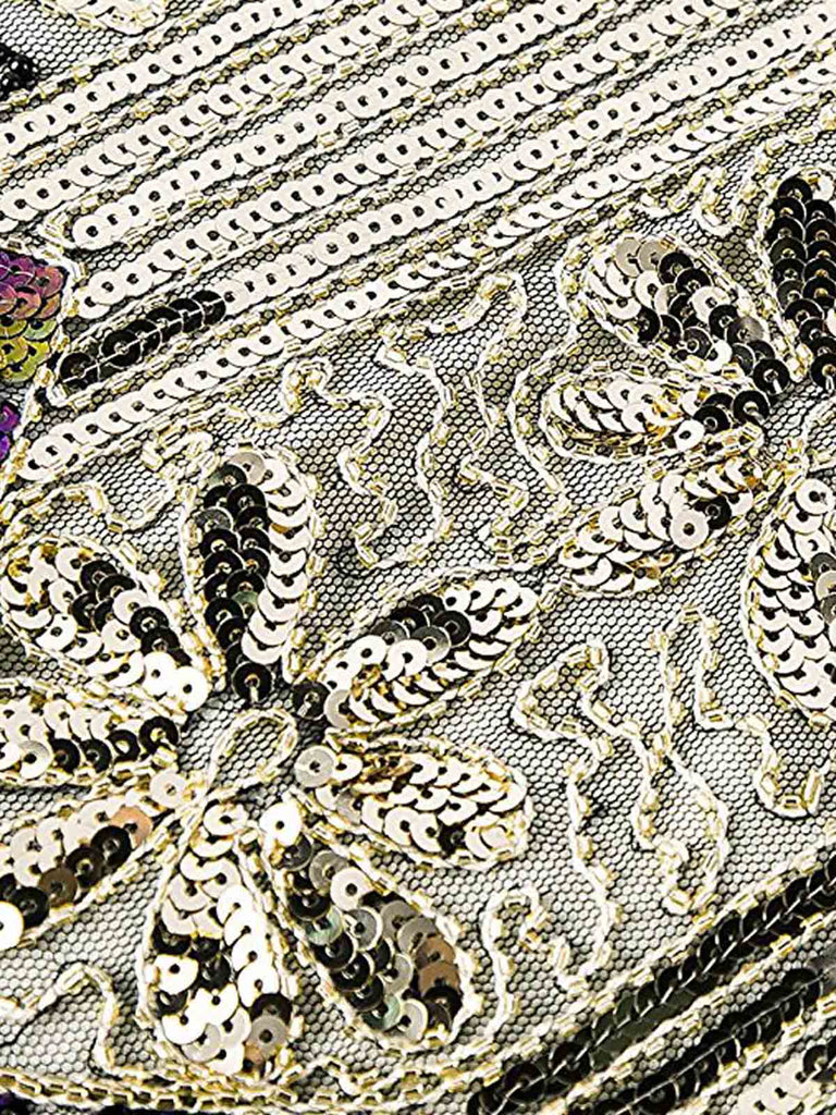 Champagner 1920ER PAILLETTEN GROß KLEID