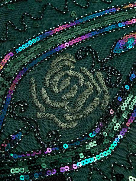 1920ER PAILLETTEN FRANSEN KLEID