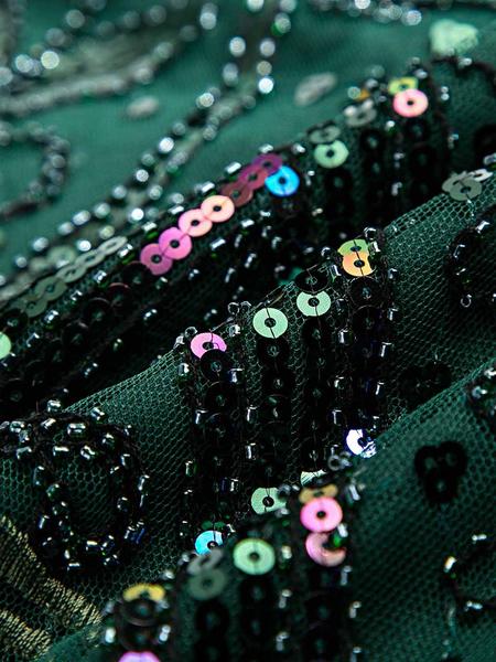 1920ER PAILLETTEN FRANSEN KLEID