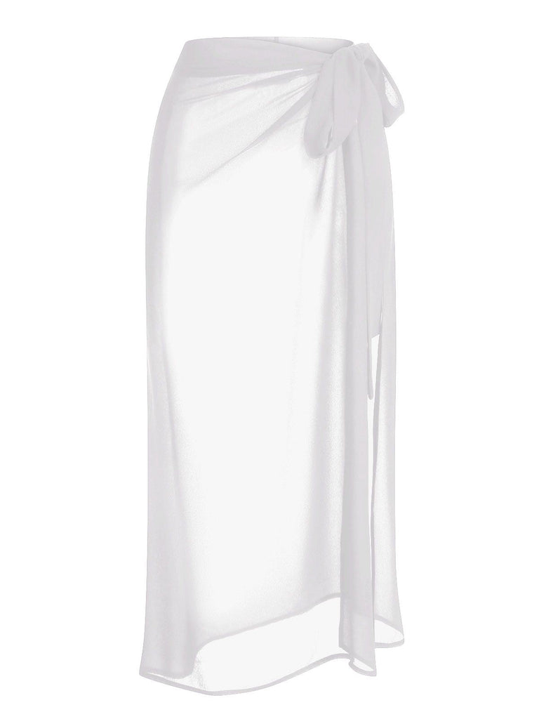 Retro Solide Chiffon Sonnenschutz Cover Up