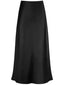 1930er Hohe-Taille Satin Solide Meerjungfrauen Rock