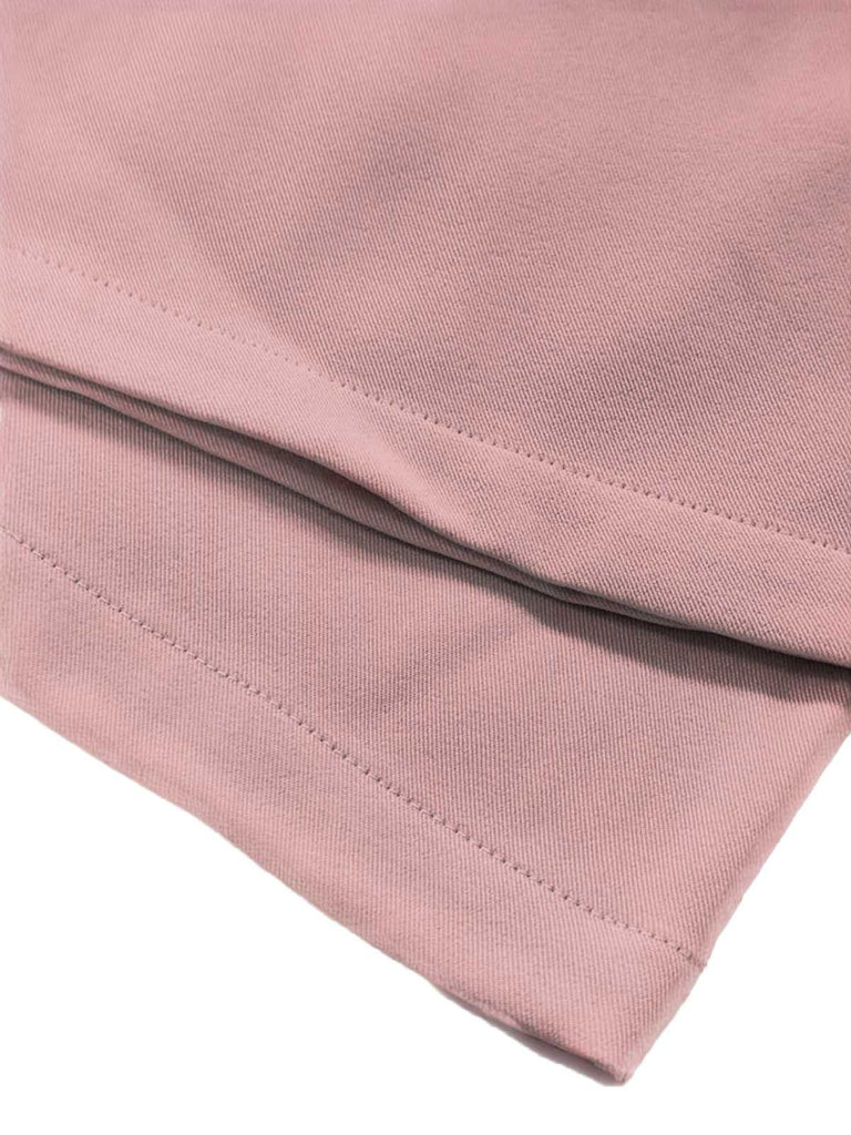 Rosa 1950er Hohe Taille Solide Hosen
