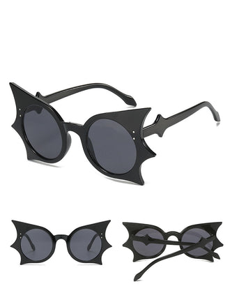 Schwarz Halloween Fledermaus Flügel Gothic Sonnenbrille