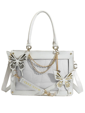 Gothic Schmetterling Spinnennetz Kette Handtasche