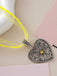 Vintage Oktoberfest Schleife Herz Blume Halskette