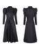 2PCS Schwarz 1940er Gothic Wicked-Inspiriert Elphaba Hexenkostüm mit Hut