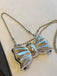 Metallisch Bogen Perlenketten Tasche