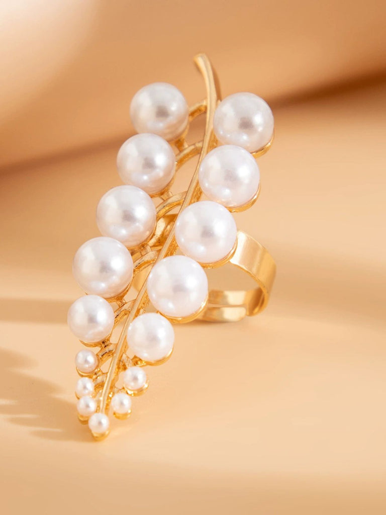 Seestern Blumen Perle Ring
