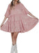 1960er Pailletten Gestuft Babydoll Kleid
