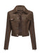 1960s Leder Multi-Zip Moto Jacke
