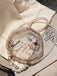Vintage 3D-Muschel Transparent Perlenkette Tasche