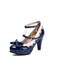 Vintage Bogen Farbblock Schnalle Mary Jane Schuhe