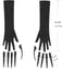 Halloween Schwarz Lang Klauen Handschuhe