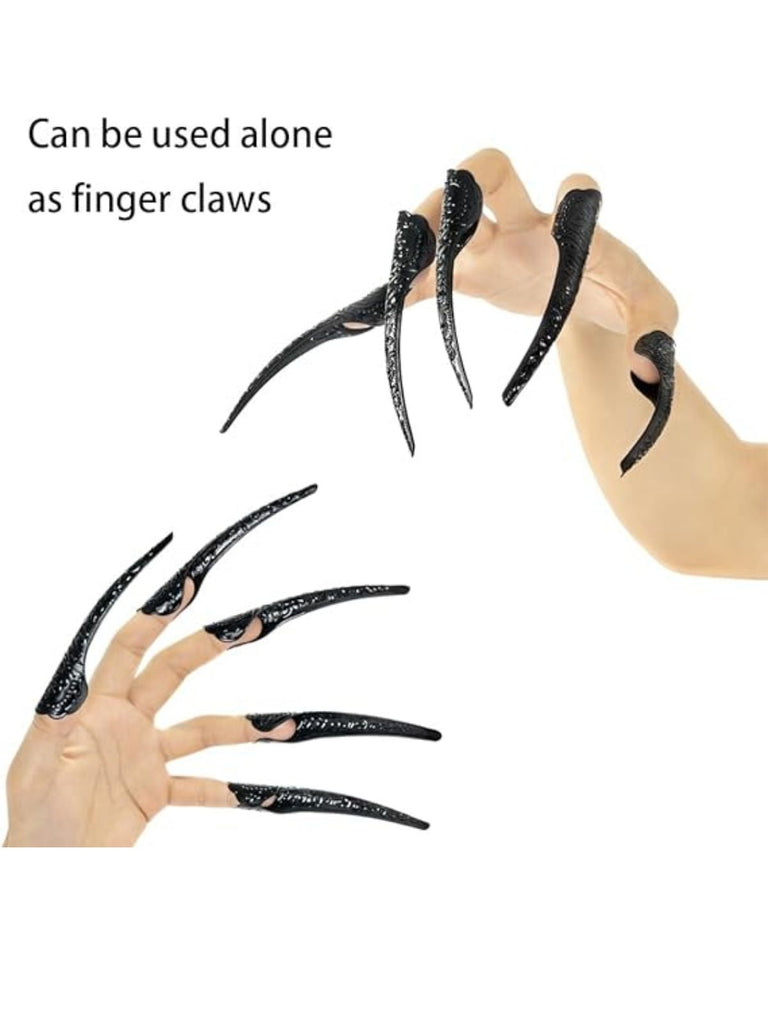 Halloween Schwarz Lang Klauen Handschuhe