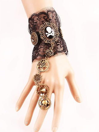 Retro Steampunk Halloween Skeleton Gang Armband