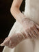Perle Genähte Chiffon Spitze Handschuhe